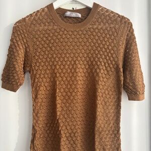 Bronze knitted T-shirt